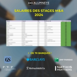 Les salaires 2024 des stages M&A